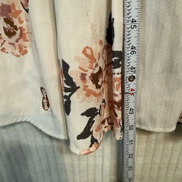 Free People All I Got Floral Maxi Dress in Ivory & Pink Size 2 Boho - Picture 6 of 15